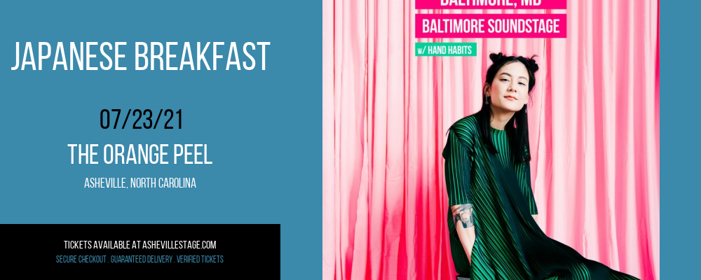 Japanese Breakfast at The Orange Peel tickets Japanese Breakfast at The Orange Peel