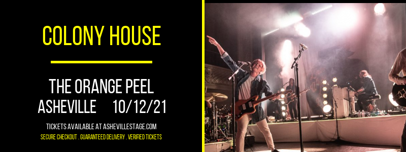 Colony House at The Orange Peel tickets Colony House at The Orange Peel