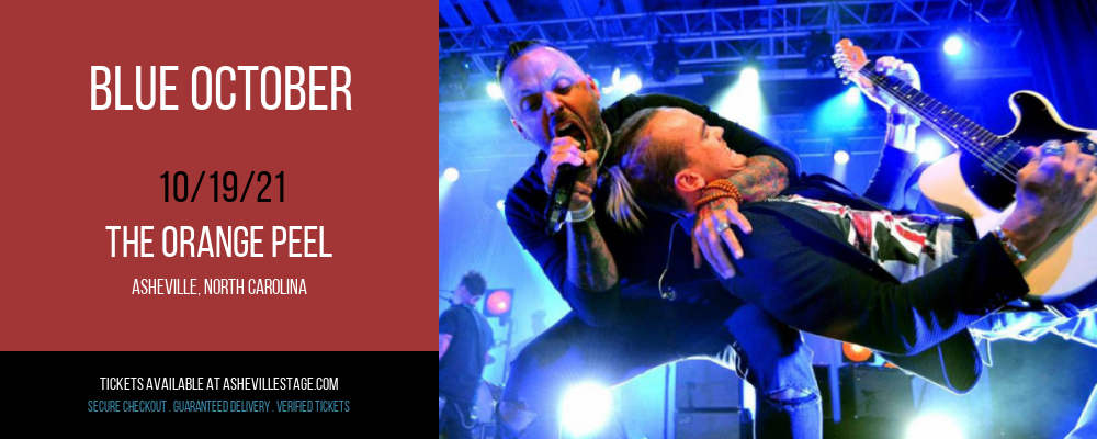 Blue October at The Orange Peel tickets Blue October at The Orange Peel