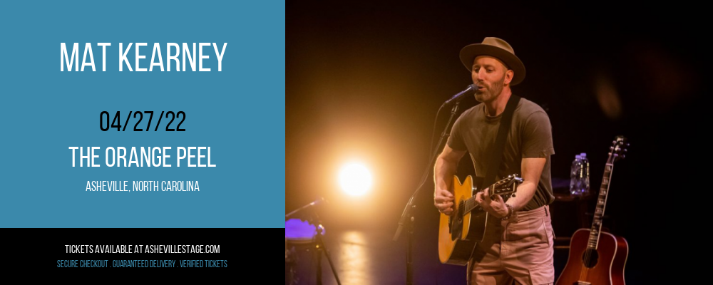 Mat Kearney at The Orange Peel tickets Mat Kearney at The Orange Peel