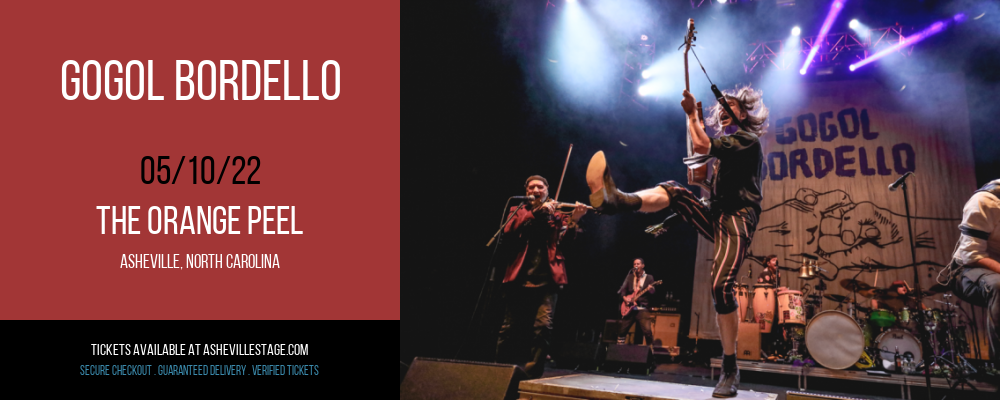 Gogol Bordello at The Orange Peel tickets Gogol Bordello at The Orange Peel