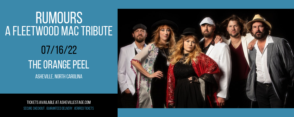 Rumours - A Fleetwood Mac Tribute at The Orange Peel tickets Rumours - A Fleetwood Mac Tribute at The Orange Peel
