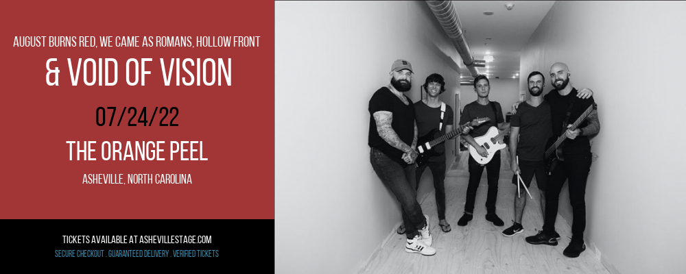 August Burns Red, We Came As Romans, Hollow Front & Void Of Vision at The Orange Peel tickets August Burns Red, We Came As Romans, Hollow Front & Void Of Vision at The Orange Peel