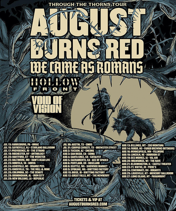 August Burns Red, We Came As Romans, Hollow Front & Void Of Vision at The Orange Peel