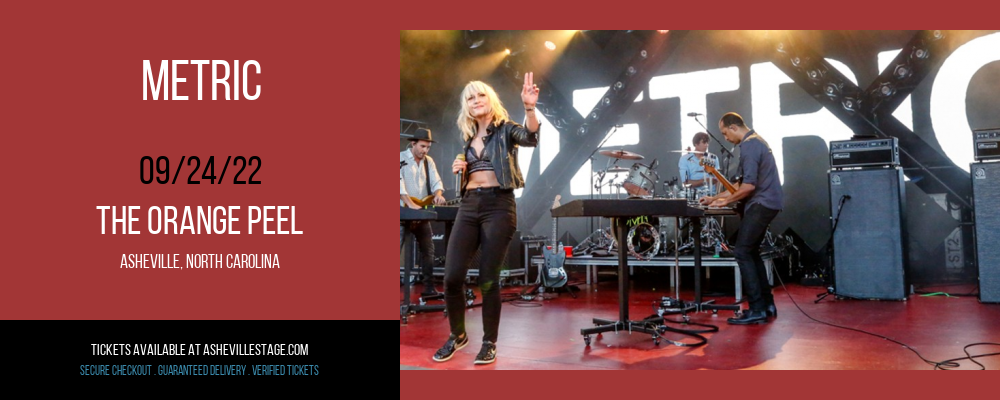 Metric at The Orange Peel tickets Metric at The Orange Peel