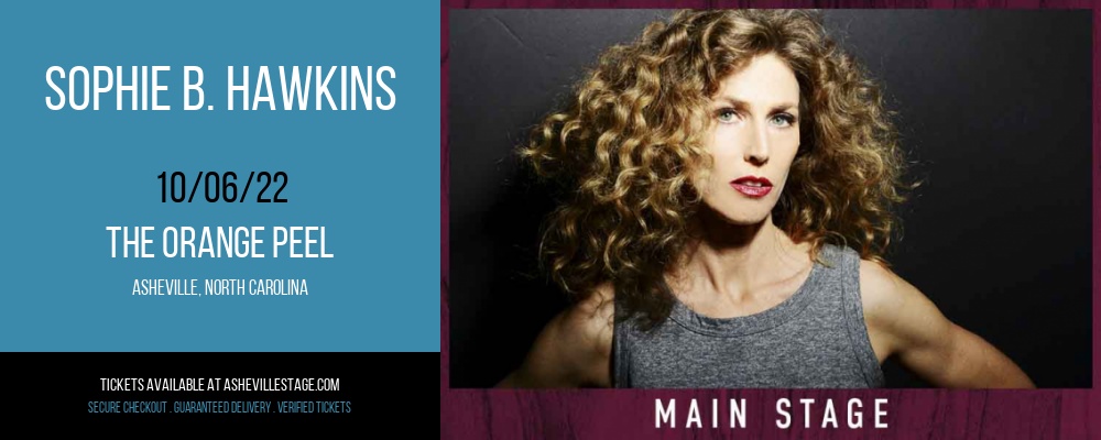 Sophie B. Hawkins at The Orange Peel tickets Sophie B. Hawkins at The Orange Peel